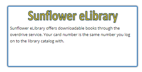 Sunflower Elibrary Logo Library Closings